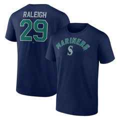 Cal Raleigh Seattle Mariners Winning Streak Name & Number T-Shirt Navy