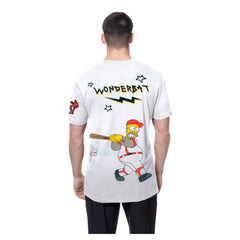 Atlanta Braves MLB x Simpsons Homer Wonderbat T-Shirt White | New Era