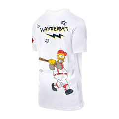 Atlanta Braves MLB x Simpsons Homer Wonderbat T-Shirt White | New Era