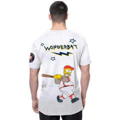 Houston Astros MLB x Simpsons Homer Wonderbat T-Shirt White | New Era