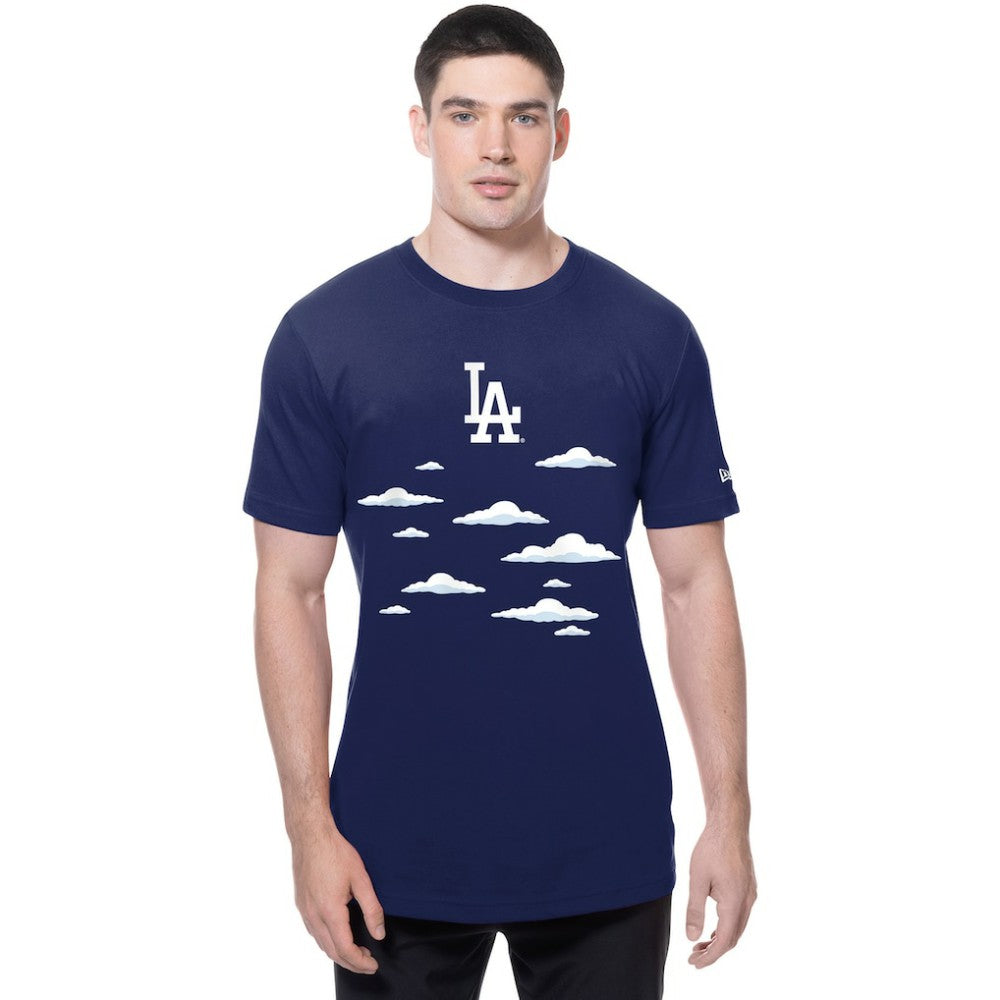Los Angeles Dodgers MLB x Simpsons 2026 Collab Clouds T-Shirt Royal | New Era