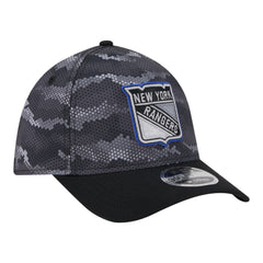 New York Rangers New Era Zero Dark 39THIRTY Flex Hat Black