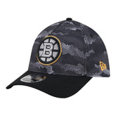 Boston Bruins New Era Zero Dark 39THIRTY Flex Hat Black