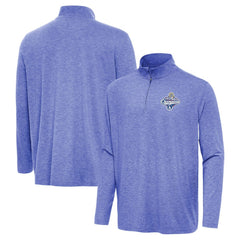 Los Angeles Dodgers Antigua 2025 World Series Champions Hunk Quarter-Zip Top Heather Royal