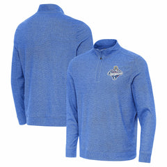 Los Angeles Dodgers Antigua 2025 World Series Champions Subtle Quarter-Zip Sweatshirt Heather Royal