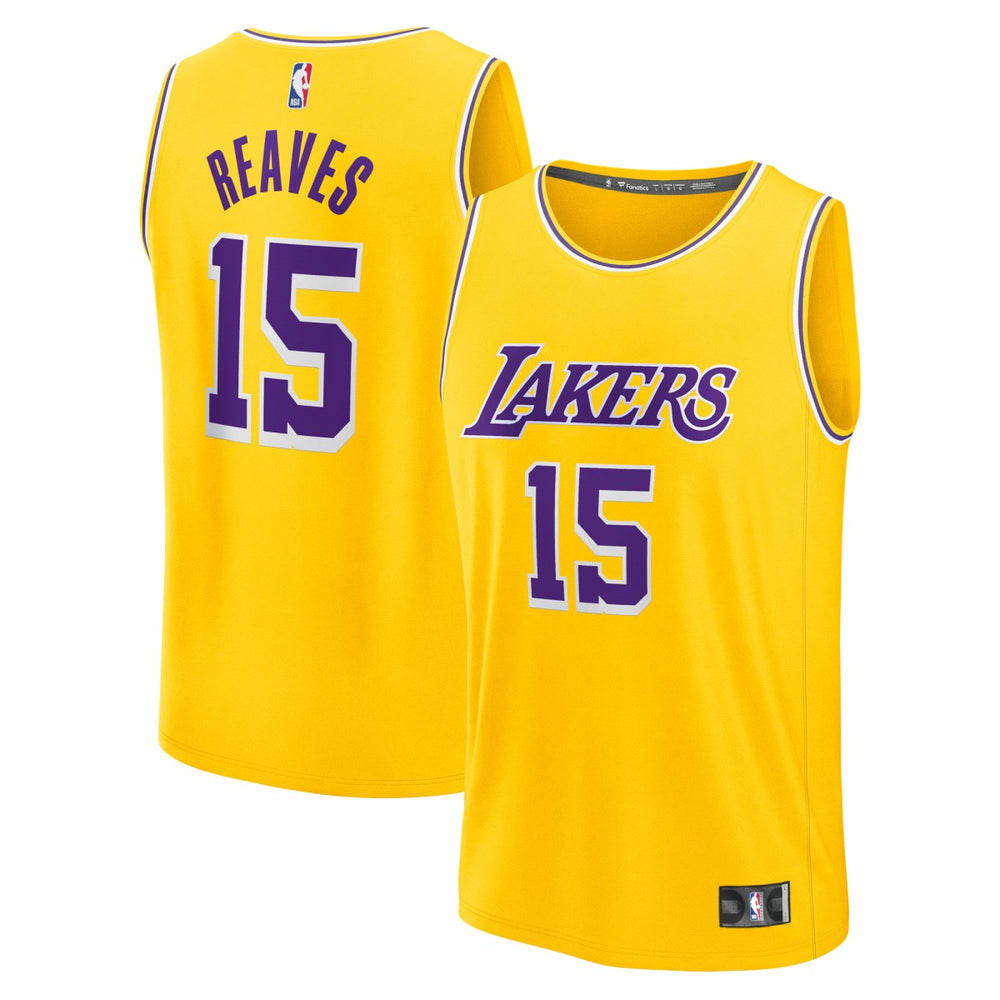Austin Reaves Los Angeles Lakers Youth Fast Break Replica Jersey - Gold - Icon Edition