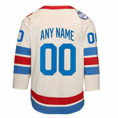 New York Rangers Outerstuff Youth 2026 NHL Winter Classic Premier Custom Jersey White