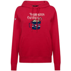 Washington Capitals Levelwear Women's Mellow Holiday Adorn Hoodie Red