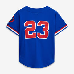 Ryne Sandberg Chicago Cubs Cooperstown Collection 1996 Mesh Batting Practice Button-Up Jersey - Royal