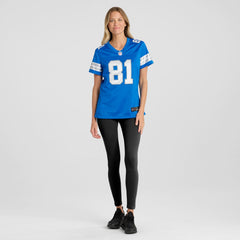 Calvin Johnson Detroit Lions Women's Team Retired Game Jersey - Blue