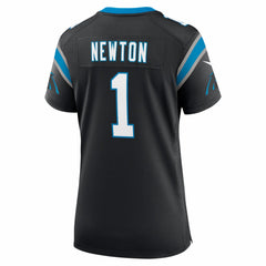 Cam Newton Carolina Panthers Women's Team Retired Game Jersey - Black