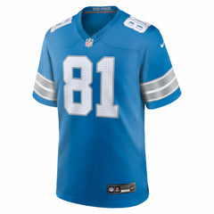 Calvin Johnson Detroit Lions Team Retired Game Jersey - Blue
