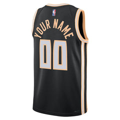 Atlanta Hawks Unisex 2025/26 City Edition Swingman Custom Jersey - Black