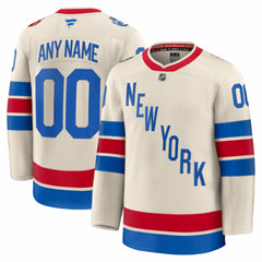 New York Rangers Fanatics 2026 NHL Winter Classic Premium Custom Jersey Beige