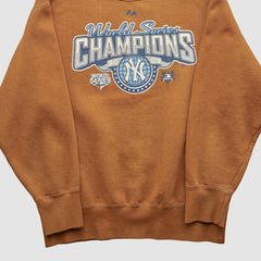 New York Yankees Majestic 2009 Pullover Sweatshirt Brown Vintage