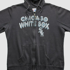 Chicago White Sox Majestic 2010 Hooded Full Zip Sweatshirt Black Vintage