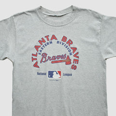 Atlanta Braves Crable Sportswear 1997 T-shirt Heather Gray Vintage