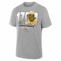Sidney Crosby Pittsburgh Penguins Legacy Milestone T-Shirt Gray