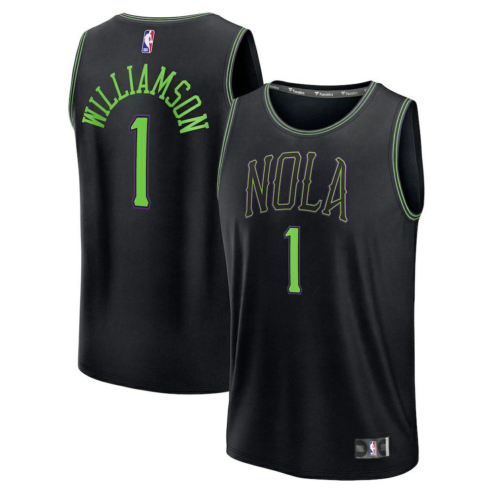 Zion Williamson New Orleans Pelicans 2025/26 City Edition Fast Break Jersey - Black