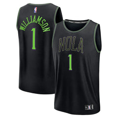 Zion Williamson New Orleans Pelicans 2025/26 City Edition Fast Break Jersey - Black