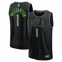Zion Williamson New Orleans Pelicans Youth 2025/26 City Edition Fastbreak Jersey - Black