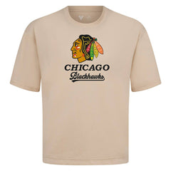 Chicago Blackhawks Levelwear Team Surge Luxe Signature Knit T-Shirt Khaki