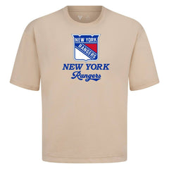 New York Rangers Levelwear Team Surge Luxe Signature Knit T-Shirt Khaki