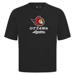 Ottawa Senators Levelwear Team Surge Luxe Signature Knit T-Shirt Black