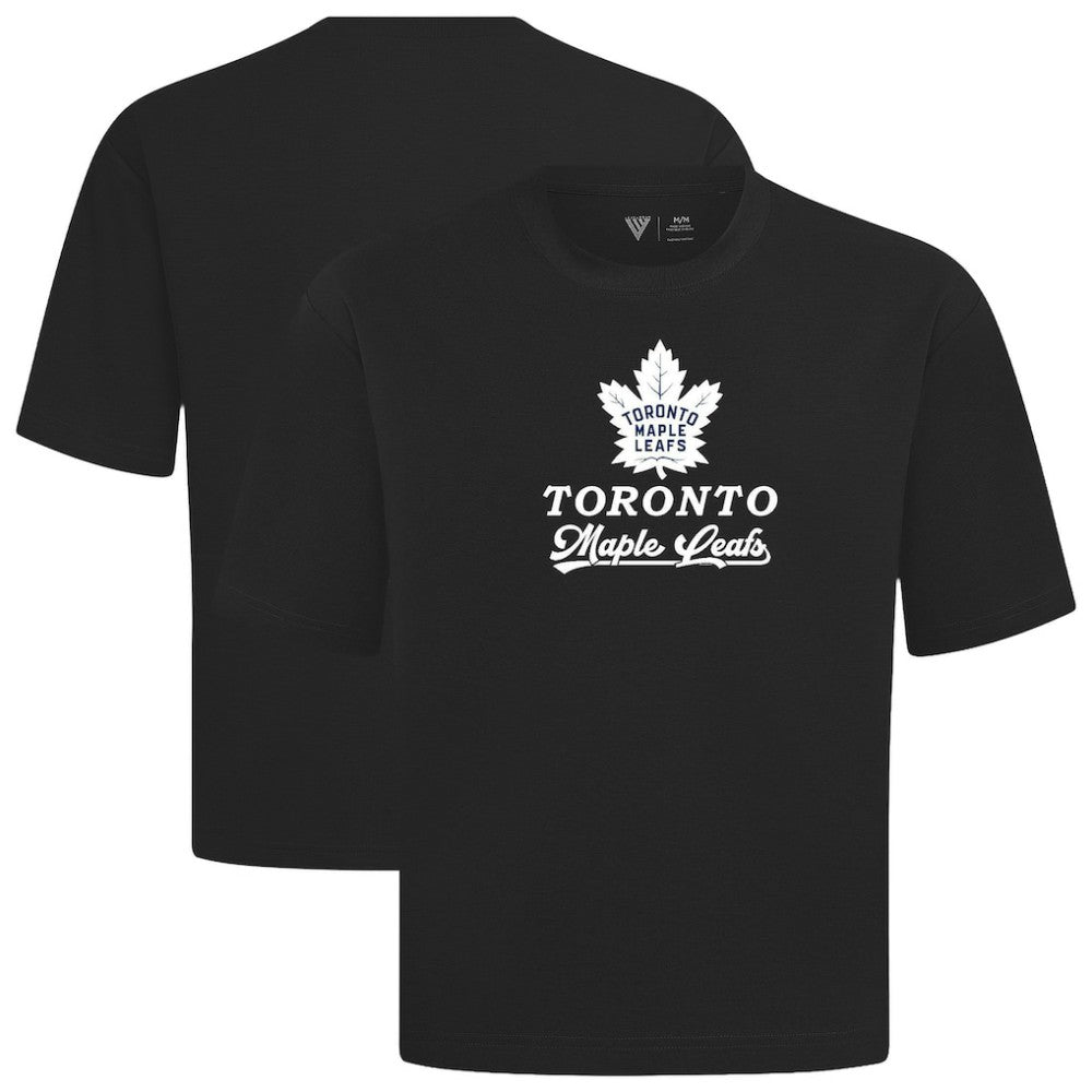Toronto Maple Leafs Levelwear Team Surge Luxe Signature Knit T-Shirt Black