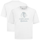 Chicago Blackhawks Levelwear Shadow Surge Luxe Signature Knit T-Shirt White