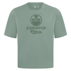 Edmonton Oilers Levelwear Shadow Surge Luxe Signature Knit T-Shirt Green