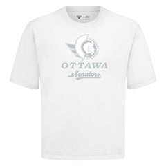 Ottawa Senators Levelwear Shadow Surge Luxe Signature Knit T-Shirt White