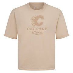 Calgary Flames Levelwear Shadow Surge Luxe Signature Knit T-Shirt Khaki
