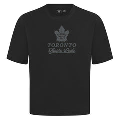 Toronto Maple Leafs Levelwear Shadow Surge Luxe Signature Knit T-Shirt Black