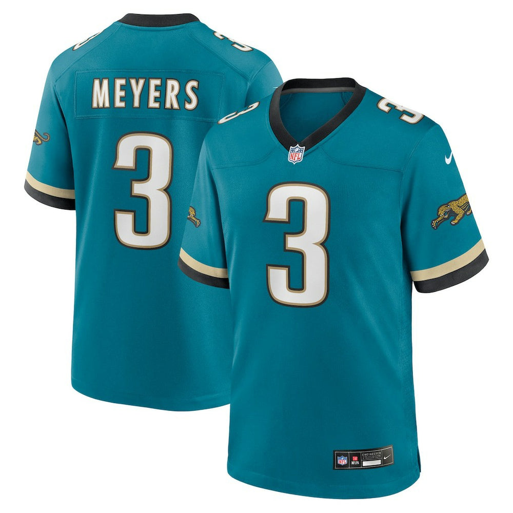 Jakobi Meyers Jacksonville Jaguars Alternate 2 Prowler Throwback Game Jersey - Teal