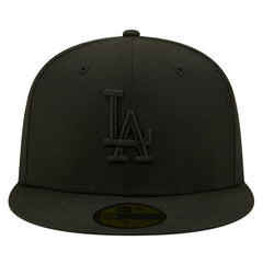 Los Angeles Dodgers 2024/25 Back to Back Champions Circle Side Patch Fitted 59FIFTY Hat Black | New Era