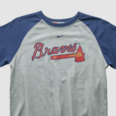 Atlanta Braves 2000s T-shirt Gray Vintage | Nike