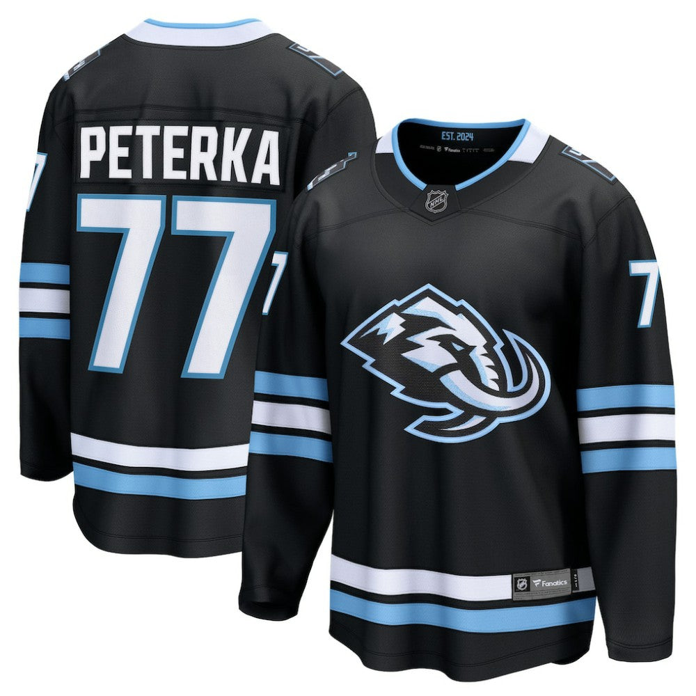 JJ Peterka Utah Mammoth Fanatics Home Breakaway Jersey Black