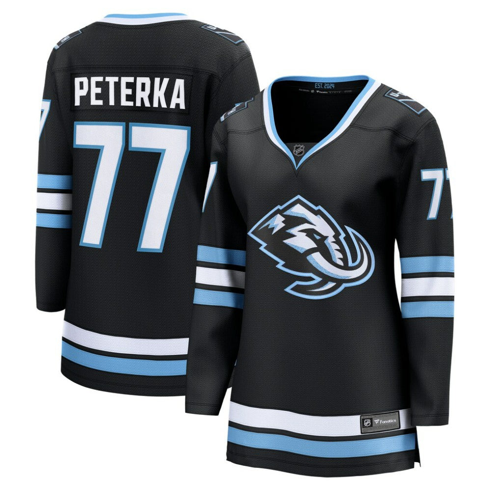 JJ Peterka Utah Mammoth Fanatics Women's Home Breakaway Jersey Black