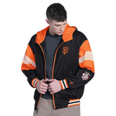 San Francisco Giants Pro Player Legacy Lightweight Full-Zip Hooded Jacket Black/Orange