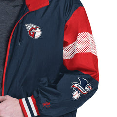 Cleveland Guardians Pro Player Legacy Lightweight Full-Zip Hooded Jacket Navy/Red