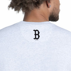 Boston Red Sox Starter Face of Ice Blue French Terry Sweatshirt Gray