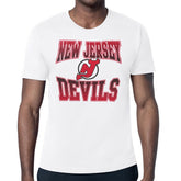 New Jersey Devils Starter Comic Style Team Graphic T-Shirt White
