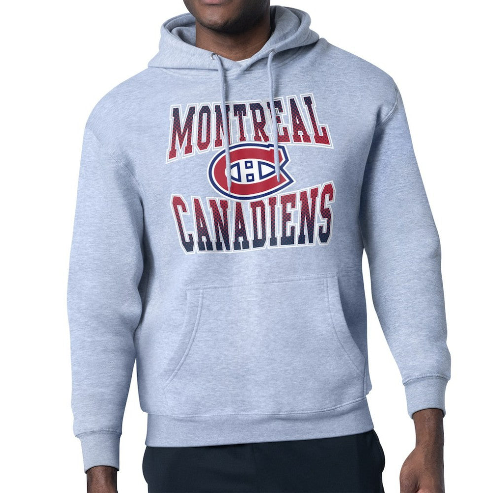 Montreal Canadiens Starter Comic Style Team Graphic Hoodie Gray