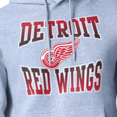 Detroit Red Wings Starter Comic Style Team Graphic Hoodie Gray