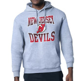 New Jersey Devils Starter Comic Style Team Graphic Hoodie Gray