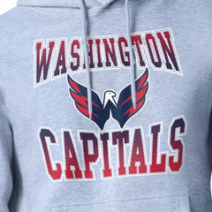 Washington Capitals Starter Comic Style Team Graphic Hoodie Gray