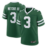 John Metchie III New York Jets Team Game Jersey - Legacy Green