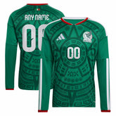 Mexico National Team 2026 Home Replica Long Sleeve Custom Jersey Green - Adidas