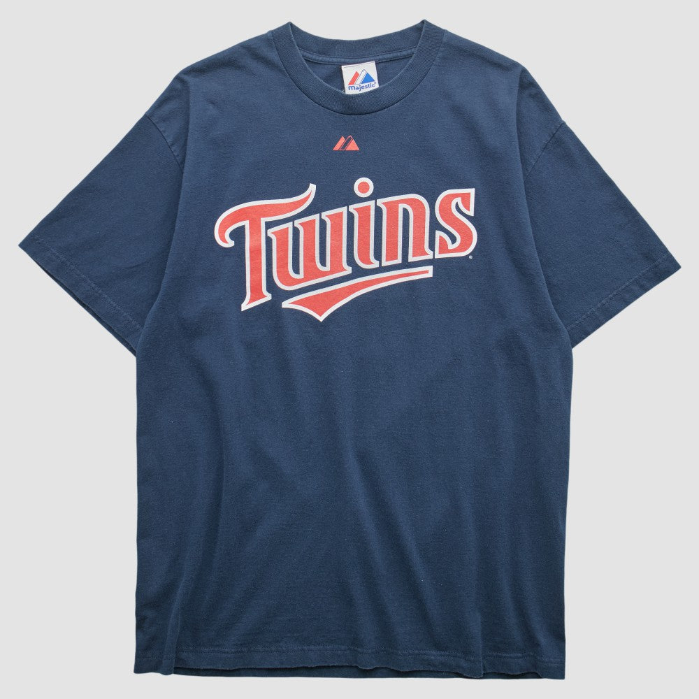 Minnesota Twins Majestic 2000s T-shirt Navy Vintage